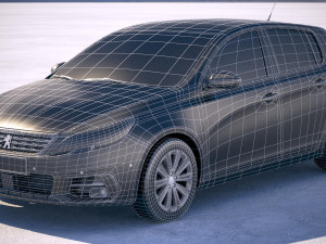 Peugeot 308 2018 Modèle 3D