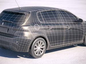 Peugeot 308 2018 Modèle 3D