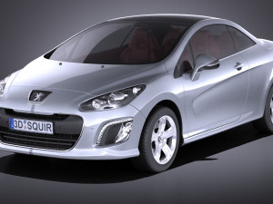 Peugeot 308 CC 2013 vray 3D Model