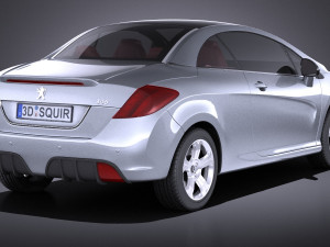 Peugeot 308 CC 2013 vray 3D Модель