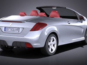 Peugeot 308 CC 2013 vray 3D Модель