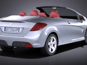 Peugeot 308 CC 2013 vray 3D Model