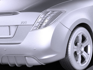 Peugeot 308 CC 2013 vray 3D Модель