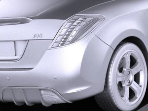 Peugeot 308 CC 2013 vray 3D Model
