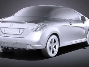 Peugeot 308 CC 2013 vray 3D Model