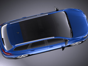 Peugeot 308 GT SW 2017 vray 3D मॉडल
