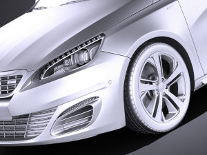 Peugeot 308 GT SW 2017 vray 3D मॉडल