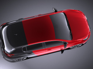 Peugeot 308 GTI 2018 vray 3D Model