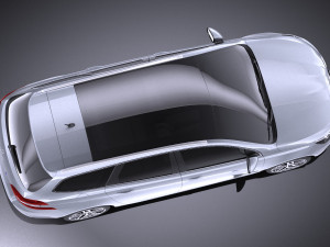 Peugeot 308 SW 2016 vray 3D Model