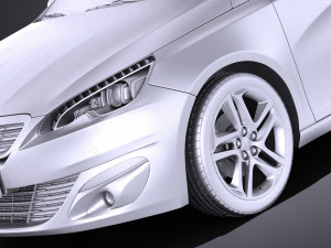 Peugeot 308 SW 2016 vray 3D Model