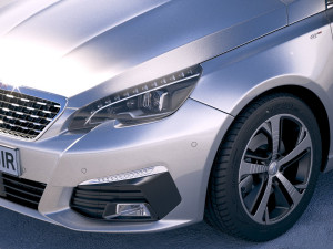 Peugeot 308 SW 2019 3D मॉडल