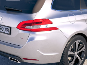 Peugeot 308 SW 2019 3D मॉडल