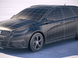 Peugeot 308 SW 2019 3D मॉडल