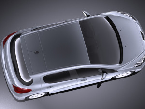 Peugeot 308 Hatchback 5-door 2013 vray Modello 3D