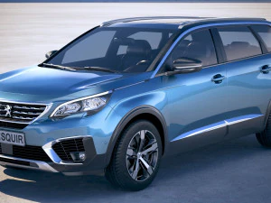Peugeot 5008 2017 3D Model