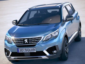 Peugeot 5008 2017 3D Model