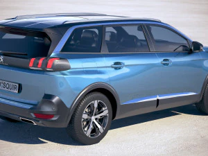 Peugeot 5008 2017 3D Model