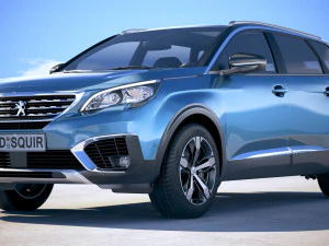 Peugeot 5008 2017 3D Model