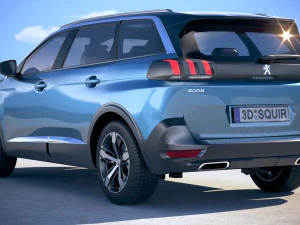 Peugeot 5008 2017 3D Model