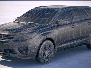 Peugeot 5008 2017 3D Model