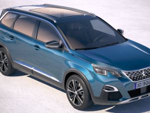 Peugeot 5008 2018 3D 모델
