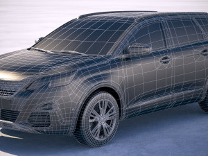 Peugeot 5008 2018 3D 모델