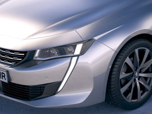 Peugeot 508 2019 3D Model