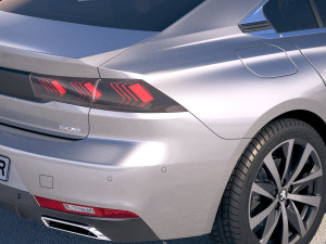 Peugeot 508 2019 3D Model