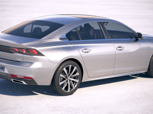 Peugeot 508 2019 3D Model