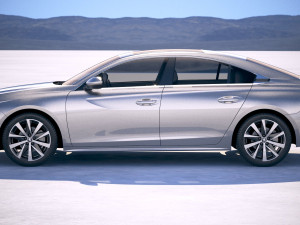 Peugeot 508 2019 3D Model