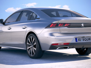 Peugeot 508 2019 3D Model