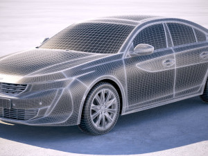Peugeot 508 2019 3D Model