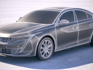 Peugeot 508 2019 3D Model