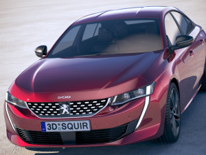Peugeot 508 GT 2019 3D Model