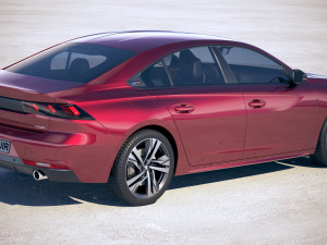 Peugeot 508 GT 2019 3D Model