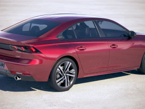 Peugeot 508 GT 2019 3D Model