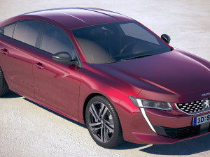 Peugeot 508 GT 2019 3D Model