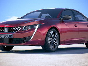 Peugeot 508 GT 2019 3D Model