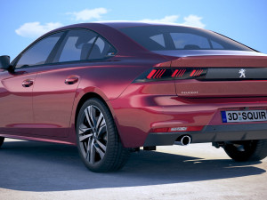 Peugeot 508 GT 2019 3D Model
