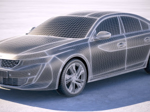 Peugeot 508 GT 2019 3D Model