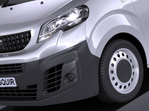 Peugeot Expert 2017 3D Model