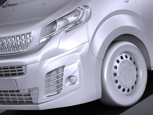 Peugeot Expert 2017 3D Model