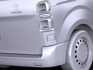 Peugeot Expert 2017 3D Model