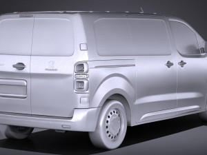 Peugeot Expert 2017 3D Model