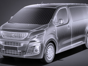 Peugeot Expert 2017 3D Model