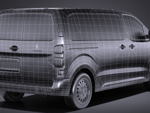 Peugeot Expert 2017 3D Model