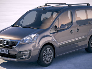 Peugeot Partner 2016 3D Model