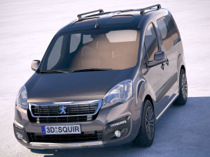 Peugeot Partner 2016 3D 모델