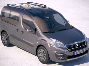Peugeot Partner 2016 3D 모델