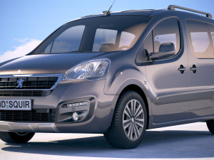 Peugeot Partner 2016 3D 모델